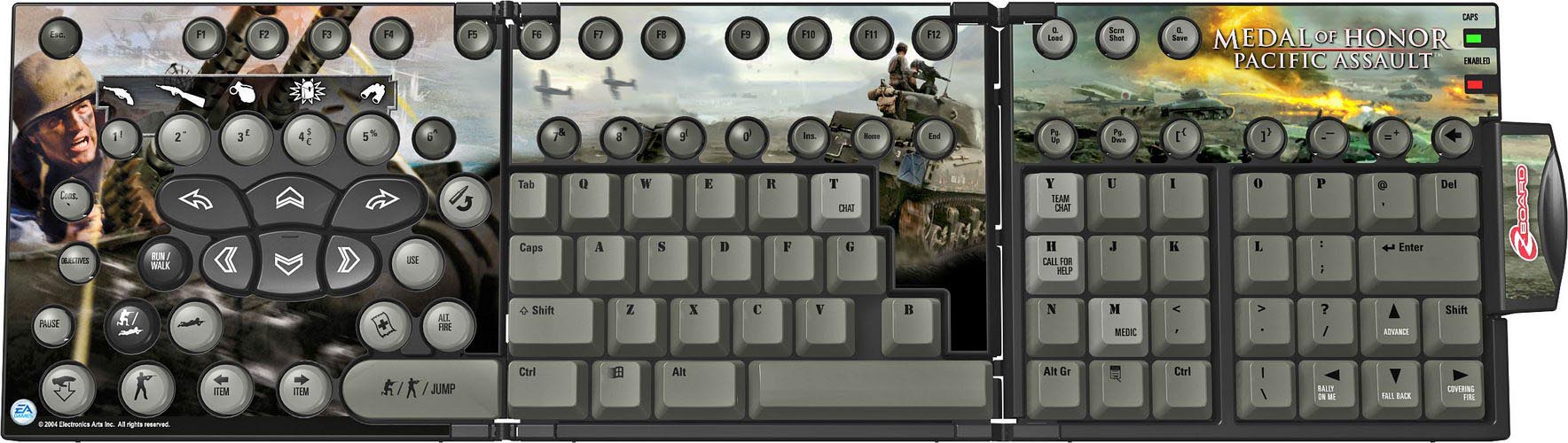 Zboard, накладка на клавиатуру Medal of Honor Pacific Assault, En Ideazon Inc Предназначен для: Zboard Gaming Keyboard (ZBD101/USB), Ru инфо 771c.